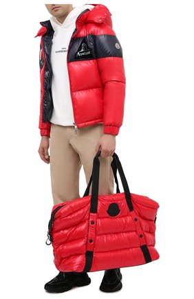 Мужская текстильная спортивная сумка maine MONCLER красного цвета, арт. F2-09A-5D501-10-02SLF | Фото 2 (Материал: Текстиль; Размер: large)