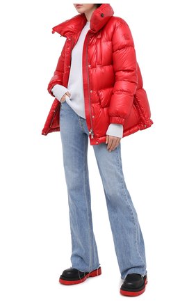 Женский пуховик WOOLRICH красного цвета по цене 68700 руб., арт. CFWW0U0282FR/UT1702 | Фото 2 Женский пуховик WOOLRICH красного цвета, арт. CFWW0U0282FR/UT1702 | Фото 2