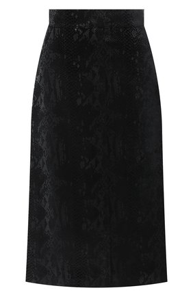 Женская юбка из вискозы и шелка SAINT LAURENT черного цвета по цене 134500 руб., арт. 630863/Y744N | Фото 1 Женская юбка из вискозы и шелка SAINT LAURENT черного цвета, арт. 630863/Y744N | Фото 1