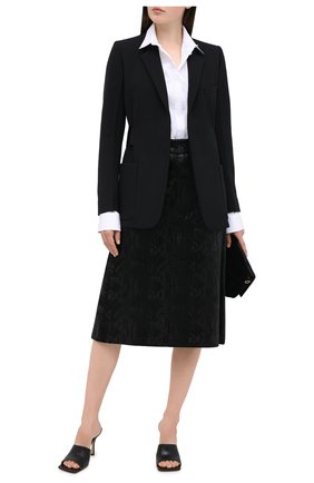 Женская юбка из вискозы и шелка SAINT LAURENT черного цвета по цене 134500 руб., арт. 630863/Y744N | Фото 2 Женская юбка из вискозы и шелка SAINT LAURENT черного цвета, арт. 630863/Y744N | Фото 2