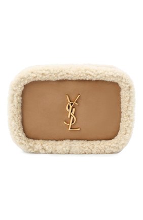Женская поясная сумка lou SAINT LAURENT бежевого цвета по цене 83800 руб., арт. 614040/BT08W | Фото 1 Женская поясная сумка lou SAINT LAURENT бежевого цвета, арт. 614040/BT08W | Фото 1