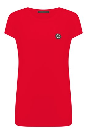Женская футболка PHILIPP PLEIN красного цвета по цене 26100 руб., арт. F20C WTK2082 PJY002N | Фото 1 Женская футболка PHILIPP PLEIN красного цвета, арт. F20C WTK2082 PJY002N | Фото 1
