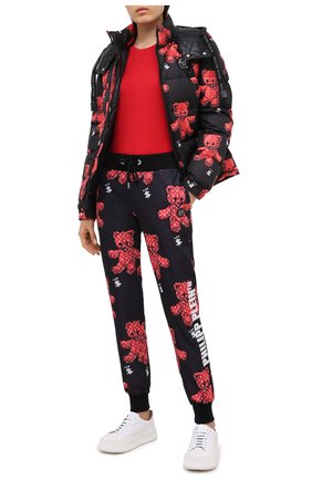 Женская футболка PHILIPP PLEIN красного цвета по цене 26100 руб., арт. F20C WTK2082 PJY002N | Фото 2 Женская футболка PHILIPP PLEIN красного цвета, арт. F20C WTK2082 PJY002N | Фото 2