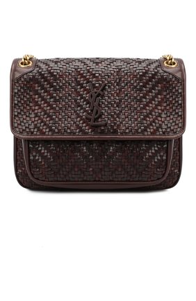 Женская сумка niki medium SAINT LAURENT темно-коричневого цвета по цене 326500 руб., арт. 633158/10F1W | Фото 1 Женская сумка niki medium SAINT LAURENT темно-коричневого цвета, арт. 633158/10F1W | Фото 1