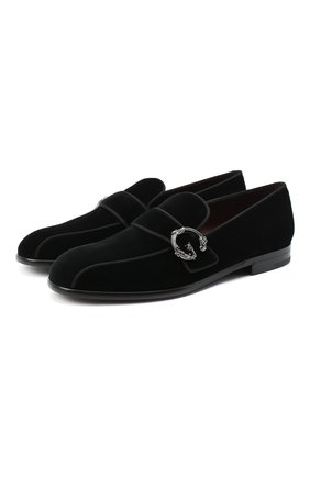 Мужские замшевые лоферы DOLCE & GABBANA черного цвета по цене 59950 руб., арт. A50411/A6808 | Фото 1 Мужские замшевые лоферы DOLCE & GABBANA черного цвета, арт. A50411/A6808 | Фото 1