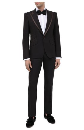 Мужские замшевые лоферы DOLCE & GABBANA черного цвета по цене 59950 руб., арт. A50411/A6808 | Фото 2 Мужские замшевые лоферы DOLCE & GABBANA черного цвета, арт. A50411/A6808 | Фото 2