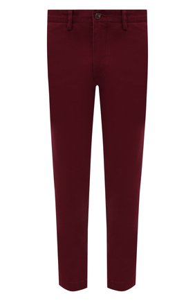 Мужской хлопковые брюки POLO RALPH LAUREN бордового цвета по цене 14400 руб., арт. 710704176 | Фото 1 Мужской хлопковые брюки POLO RALPH LAUREN бордового цвета, арт. 710704176 | Фото 1
