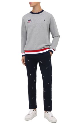 Мужской хлопковые брюки POLO RALPH LAUREN темно-синего цвета по цене 16350 руб., арт. 710803620 | Фото 2 Мужской хлопковые брюки POLO RALPH LAUREN темно-синего цвета, арт. 710803620 | Фото 2