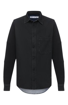 Мужская джинсовая рубашка OFF-WHITE черного цвета по цене 65200 руб., арт. 0MYD020E20DEN0011049 | Фото 1 Мужская джинсовая рубашка OFF-WHITE черного цвета, арт. 0MYD020E20DEN0011049 | Фото 1