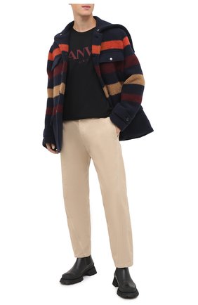 Мужской шерстяное пальто LANVIN темно-синего цвета по цене 253500 руб., арт. RM-0U0001-4577-A20 | Фото 2 Мужской шерстяное пальто LANVIN темно-синего цвета, арт. RM-0U0001-4577-A20 | Фото 2