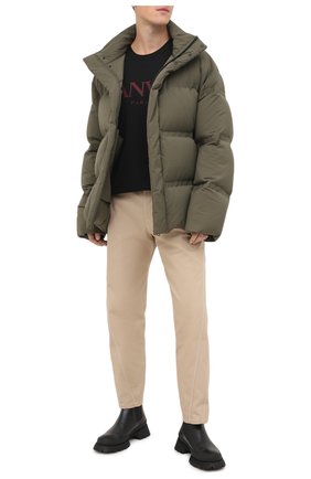 Мужская хлопковый лонгслив LANVIN черного цвета по цене 28700 руб., арт. RM-JE0070-JR31-H20 | Фото 2 Мужская хлопковый лонгслив LANVIN черного цвета, арт. RM-JE0070-JR31-H20 | Фото 2