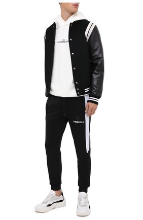 Мужской хлопковые джоггеры PHILIPP PLEIN черного цвета по цене 51990 руб., арт. F20C MJT1647 PJO002N | Фото 2 Мужской хлопковые джоггеры PHILIPP PLEIN черного цвета, арт. F20C MJT1647 PJO002N | Фото 2