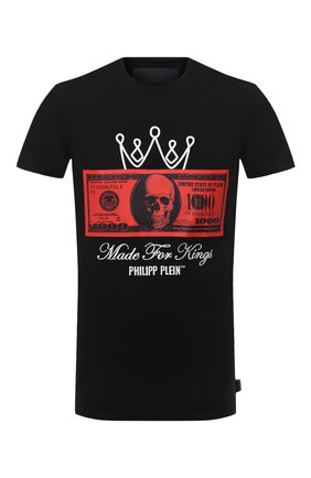 Мужская хлопковая футболка PHILIPP PLEIN черного цвета по цене 39150 руб., арт. F20C MTK4607 PJY002N | Фото 1 Мужская хлопковая футболка PHILIPP PLEIN черного цвета, арт. F20C MTK4607 PJY002N | Фото 1
