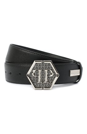 Мужской кожаный ремень PHILIPP PLEIN черного цвета по цене 36540 руб., арт. F20A MVA0598 PLE004N | Фото 1 Мужской кожаный ремень PHILIPP PLEIN черного цвета, арт. F20A MVA0598 PLE004N | Фото 1