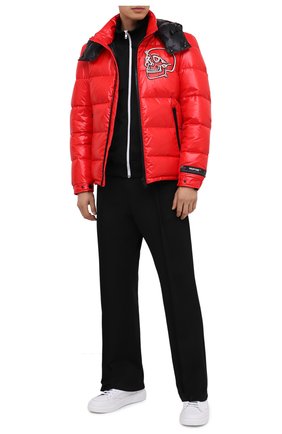 Мужская пуховая куртка PHILIPP PLEIN красного цвета по цене 208590 руб., арт. F20C MRB1538 PNY002N | Фото 2 Мужская пуховая куртка PHILIPP PLEIN красного цвета, арт. F20C MRB1538 PNY002N | Фото 2