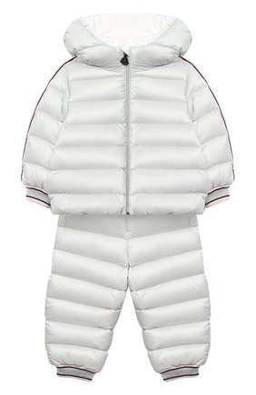 Детского комплект из куртки и брюк MONCLER светло-серого цвета по цене 50800 руб., арт. F2-951-1F503-10-53048 | Фото 1 Детского комплект из куртки и брюк MONCLER светло-серого цвета, арт. F2-951-1F503-10-53048 | Фото 1