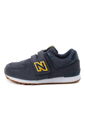 Детские кроссовки 574 NEW BALANCE синего цвета, арт. IV574PNY/M | Фото 2 (Стили: Гранж; Региональные ограничения белый список (Axapta Mercury): RU)
