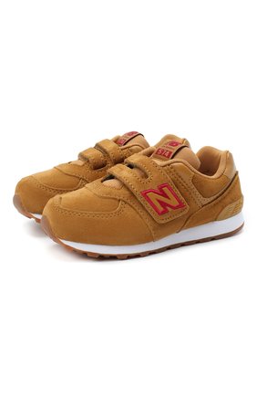 Детские кроссовки 574 NEW BALANCE коричневого цвета по цене 5990 руб., арт. IV574PBR/M | Фото 1 Детские кроссовки 574 NEW BALANCE коричневого цвета, арт. IV574PBR/M | Фото 1