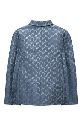 Детский шерстяной жакет GUCCI синего цвета по цене 120000 руб., арт. 629032/ZAD7L | Фото 2 Детский шерстяной жакет GUCCI синего цвета, арт. 629032/ZAD7L | Фото 2 (Рукава: Длинные; Материал внешний: Шерсть; Материал подклада: Купро; Девочки Кросс-КТ: Жакет-одежда; Ростовка одежда: 10 - 11 лет | 140 - 146см, 12 лет | 152 см, 5 лет | 110 см, 6 лет | 116 см, 8 лет | 128 см)