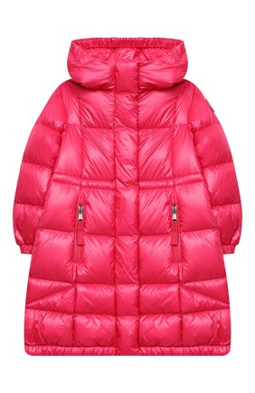 Детское пуховое пальто MONCLER фуксия цвета по цене 77000 руб., арт. F2-954-1C506-10-539ST/4-6A | Фото 1 Детское пуховое пальто MONCLER фуксия цвета, арт. F2-954-1C506-10-539ST/4-6A | Фото 1