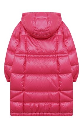 Детское пуховое пальто MONCLER фуксия цвета по цене 77000 руб., арт. F2-954-1C506-10-539ST/4-6A | Фото 2 Детское пуховое пальто MONCLER фуксия цвета, арт. F2-954-1C506-10-539ST/4-6A | Фото 2