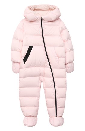Детского пуховый комбинезон с пинетками MONCLER светло-розового цвета по цене 46400 руб., арт. F2-951-1G502-00-53333/3M-18M | Фото 1 Детского пуховый комбинезон с пинетками MONCLER светло-розового цвета, арт. F2-951-1G502-00-53333/3M-18M | Фото 1