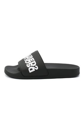 Детские шлепанцы DSQUARED2 черного цвета по цене 7445 руб., арт. 63546/PVC/36-41 | Фото 2 Детские шлепанцы DSQUARED2 черного цвета, арт. 63546/PVC/36-41 | Фото 2