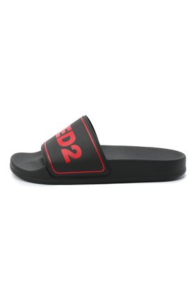 Детские шлепанцы DSQUARED2 черного цвета по цене 7650 руб., арт. 63547/PVC/36-41 | Фото 2 Детские шлепанцы DSQUARED2 черного цвета, арт. 63547/PVC/36-41 | Фото 2