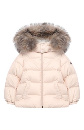 Детского комплект из куртки и брюк MONCLER светло-розового цвета по цене 57100 руб., арт. F2-951-1F504-02-53079 | Фото 2 Детского комплект из куртки и брюк MONCLER светло-розового цвета, арт. F2-951-1F504-02-53079 | Фото 2
