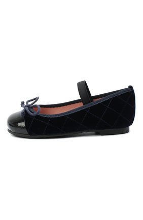 Детские балетки PRETTY BALLERINAS синего цвета по цене 10600 руб., арт. 48.406/SHADE/PALAIS | Фото 2 Детские балетки PRETTY BALLERINAS синего цвета, арт. 48.406/SHADE/PALAIS | Фото 2
