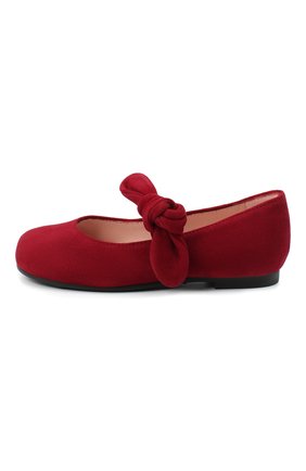 Детские замшевые балетки PRETTY BALLERINAS бордового цвета по цене 10600 руб., арт. 49.102/ANGELIS/ANGELIS | Фото 2 Детские замшевые балетки PRETTY BALLERINAS бордового цвета, арт. 49.102/ANGELIS/ANGELIS | Фото 2