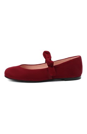Детские замшевые балетки PRETTY BALLERINAS бордового цвета по цене 11650 руб., арт. 49.109/ANGELIS/ANGELIS | Фото 2 Детские замшевые балетки PRETTY BALLERINAS бордового цвета, арт. 49.109/ANGELIS/ANGELIS | Фото 2