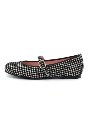 Детские замшевые балетки PRETTY BALLERINAS черно-белого цвета по цене 11650 руб., арт. 49.113-R/LIBRARY | Фото 2 Детские замшевые балетки PRETTY BALLERINAS черно-белого цвета, арт. 49.113-R/LIBRARY | Фото 2
