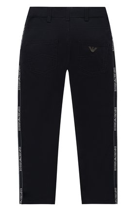 Детские джинсы EMPORIO ARMANI темно-синего цвета по цене 18250 руб., арт. 6H4J45/4N4WZ | Фото 2 Детские джинсы EMPORIO ARMANI темно-синего цвета, арт. 6H4J45/4N4WZ | Фото 2 (Материал внешний: Хлопок; Мальчики-школьная форма: Брюки, Джинсы; Детали: Однотонный; Региональные ограничения белый список (Axapta Mercury): RU; Ростовка одежда: 10 - 11 лет | 140 - 146см, 12 лет | 152 см, 13 - 15 лет | 158 см, 16 лет | 164 см, 4 года | 104 см, 5 лет | 110 см, 6 лет | 116 см, 7 лет | 122 см, 8 лет | 128 см, 9 лет | 134 см)
