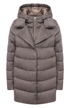Женская пуховая куртка HERNO бежевого цвета по цене 174000 руб., арт. PI1129D/38087 | Фото 1 Женская пуховая куртка HERNO бежевого цвета, арт. PI1129D/38087 | Фото 1
