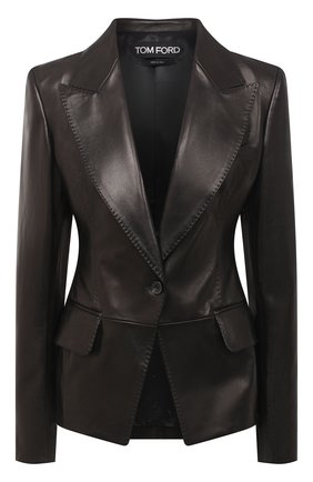 Женский кожаный жакет TOM FORD черного цвета по цене 321500 руб., арт. GIL448-LEX228 | Фото 1 Женский кожаный жакет TOM FORD черного цвета, арт. GIL448-LEX228 | Фото 1