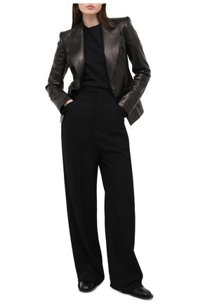 Женский кожаный жакет TOM FORD черного цвета по цене 321500 руб., арт. GIL448-LEX228 | Фото 2 Женский кожаный жакет TOM FORD черного цвета, арт. GIL448-LEX228 | Фото 2