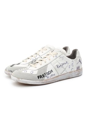 Мужские комбинированные кеды replica MAISON MARGIELA белого цвета по цене 43900 руб., арт. S57WS0355/P3568 | Фото 1 Мужские комбинированные кеды replica MAISON MARGIELA белого цвета, арт. S57WS0355/P3568 | Фото 1