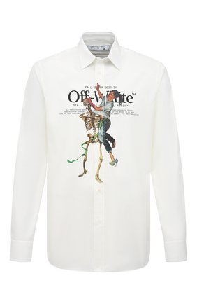 Мужская хлопковая рубашка OFF-WHITE белого цвета по цене 55200 руб., арт. 0MGA138F20FAB0020140 | Фото 1 Мужская хлопковая рубашка OFF-WHITE белого цвета, арт. 0MGA138F20FAB0020140 | Фото 1