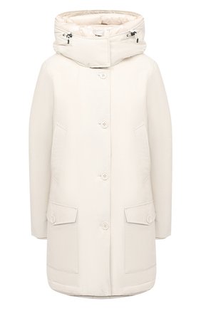 Женская пуховая парка WOOLRICH белого цвета по цене 69950 руб., арт. CFWW0U0304FR/UT0001 | Фото 1 Женская пуховая парка WOOLRICH белого цвета, арт. CFWW0U0304FR/UT0001 | Фото 1