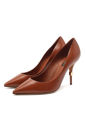 Женская кожаные туфли cardinale DOLCE & GABBANA светло-коричневого цвета по цене 56700 руб., арт. CD1571/AW549 | Фото 1 Женская кожаные туфли cardinale DOLCE & GABBANA светло-коричневого цвета, арт. CD1571/AW549 | Фото 1