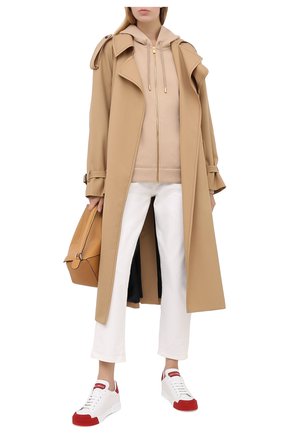 Женские кожаные кеды portofino DOLCE & GABBANA красного цвета по цене 43550 руб., арт. CK1802/AW113 | Фото 2 Женские кожаные кеды portofino DOLCE & GABBANA красного цвета, арт. CK1802/AW113 | Фото 2