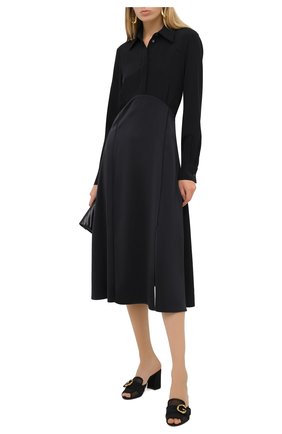 Женские текстильные мюли DOLCE & GABBANA черного цвета по цене 52400 руб., арт. CR1078/AW020 | Фото 2 Женские текстильные мюли DOLCE & GABBANA черного цвета, арт. CR1078/AW020 | Фото 2