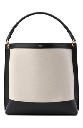 Женский сумка-тоут tag SAINT LAURENT черно-белого цвета по цене 140000 руб., арт. 634786/H9P1W | Фото 1 Женский сумка-тоут tag SAINT LAURENT черно-белого цвета, арт. 634786/H9P1W | Фото 1