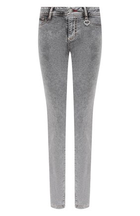 Женские джинсы PHILIPP PLEIN серого цвета по цене 39150 руб., арт. F20C WDT1423 PDE004N | Фото 1 Женские джинсы PHILIPP PLEIN серого цвета, арт. F20C WDT1423 PDE004N | Фото 1