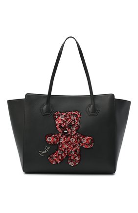 Женская сумка-шопер teddy bear PHILIPP PLEIN черного цвета по цене 208590 руб., арт. F20A WBA1289 PLE096N | Фото 1 Женская сумка-шопер teddy bear PHILIPP PLEIN черного цвета, арт. F20A WBA1289 PLE096N | Фото 1