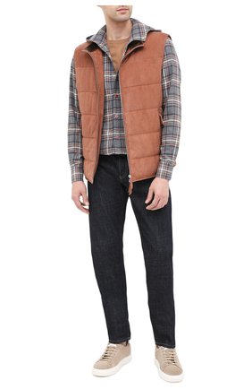 Мужская хлопковая рубашка KITON серого цвета по цене 55650 руб., арт. UMCMARH0748604 | Фото 2 Мужская хлопковая рубашка KITON серого цвета, арт. UMCMARH0748604 | Фото 2