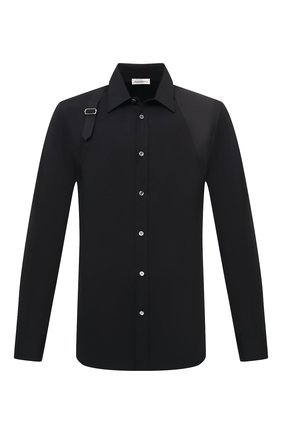 Мужская хлопковая рубашка ALEXANDER MCQUEEN черного цвета по цене 38250 руб., арт. 624753/QPN44 | Фото 1 Мужская хлопковая рубашка ALEXANDER MCQUEEN черного цвета, арт. 624753/QPN44 | Фото 1