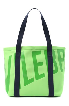 Мужская текстильная пляжная сумка VILEBREQUIN зеленого цвета, арт. BSBU0127/441 | Фото 1 (Материал: Текстиль; Размер: large)