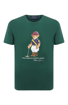 Мужская хлопковая футболка POLO RALPH LAUREN зеленого цвета по цене 7640 руб., арт. 710803488 | Фото 1 Мужская хлопковая футболка POLO RALPH LAUREN зеленого цвета, арт. 710803488 | Фото 1